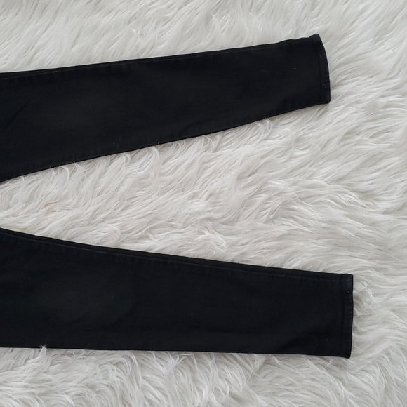 Gap Girls Black Stretch Denim Jeggings - Picture 3 of 5